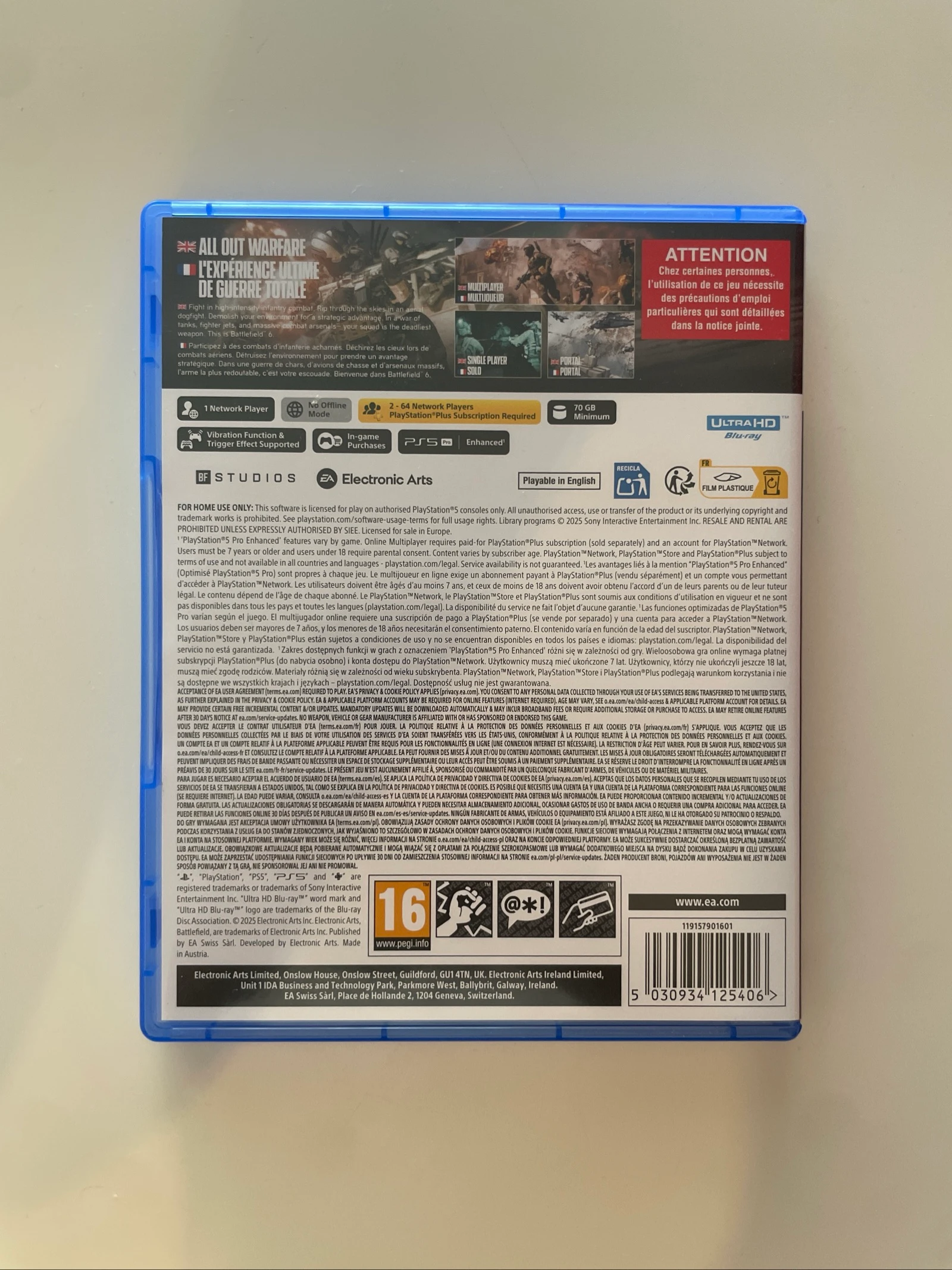 👉 Battlefield 6 PS5 | Original | Con caja | Excelente estado – photo 2
